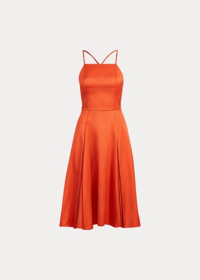 Women's Ralph Lauren Kyrah Silk Satin Dresses | 026395GHF